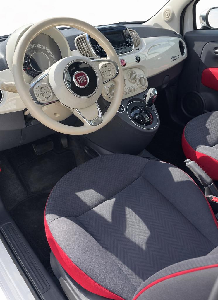 Fiat 500 1.2 Benzine | Automaat | 12 m garantie, Auto's, Fiat, Automaat, Euro 6, Wit, Bedrijf