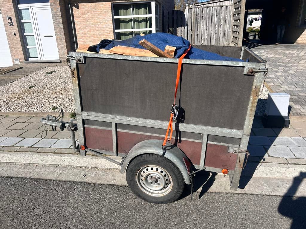 Aanhangwagen remorque 160x106cm, Ophalen, Zo goed als nieuw