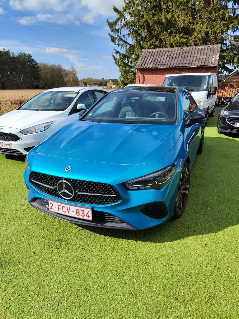 Mercedes CLA200, 1.4benzine 2024, Auto's, Automaat, CLA, Blauw, Leder
