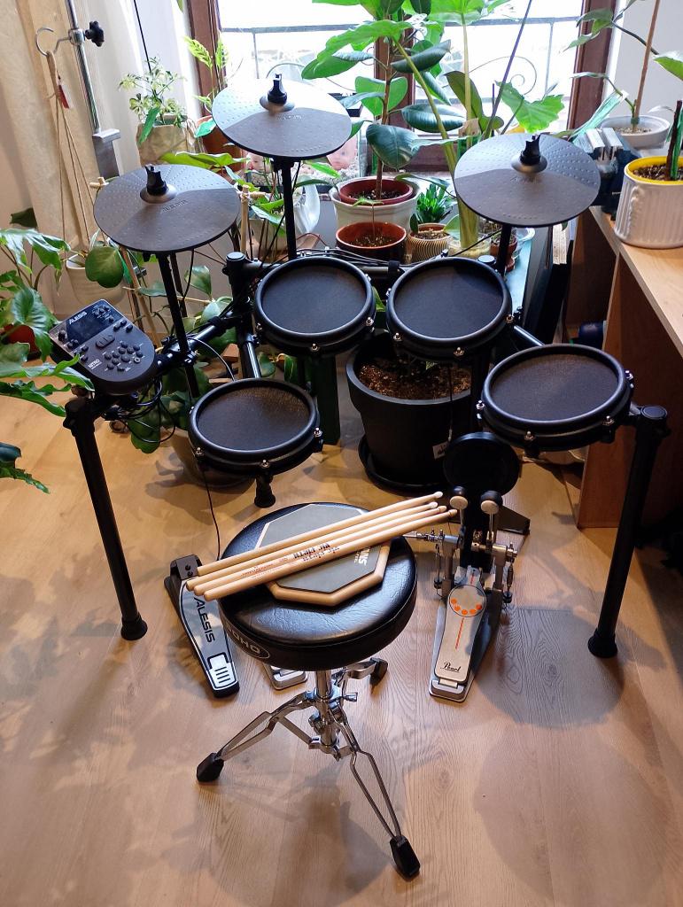 Alesis nitro mesh elektronisch drumstel, Musique & Instruments, Batteries & Percussions, Enlèvement, Utilisé, Autres marques, Électronique