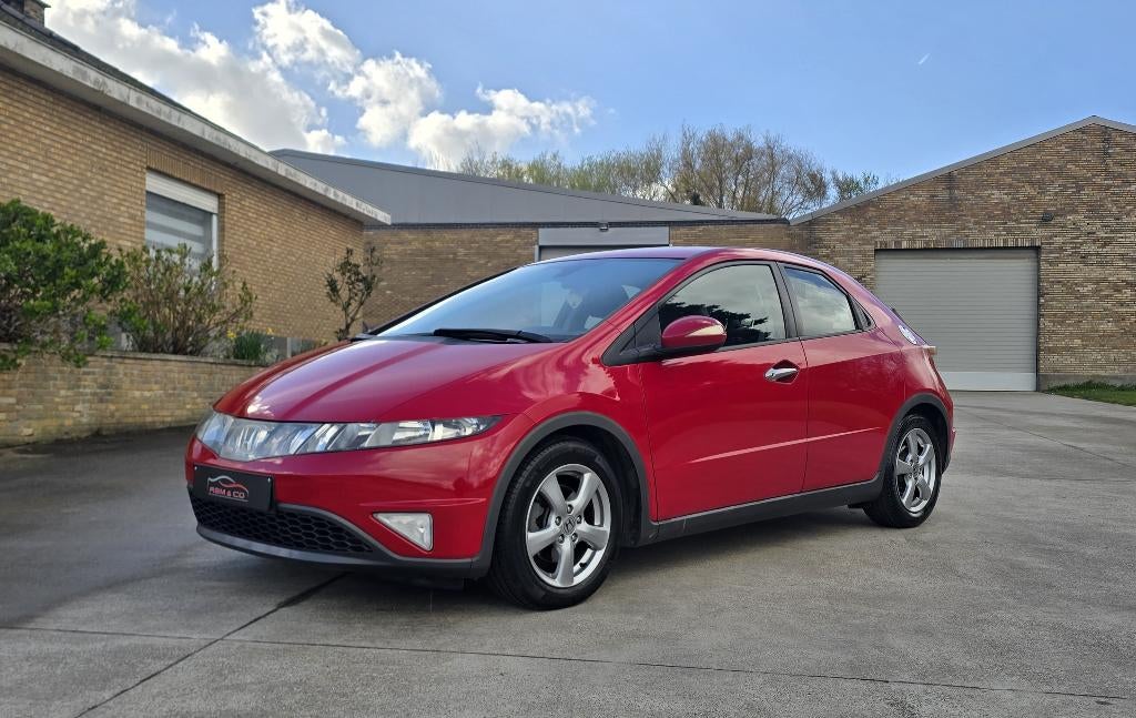 Honda Civic 1.4i ** Airco - 100.000 km ** Garantie 12M, Rouge, Achat, Entreprise, Garantie prolongée