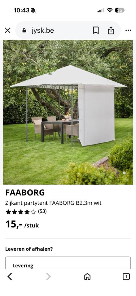 4 nieuwe zijpanelen voor partytent, Ophalen of Verzenden, Partytent