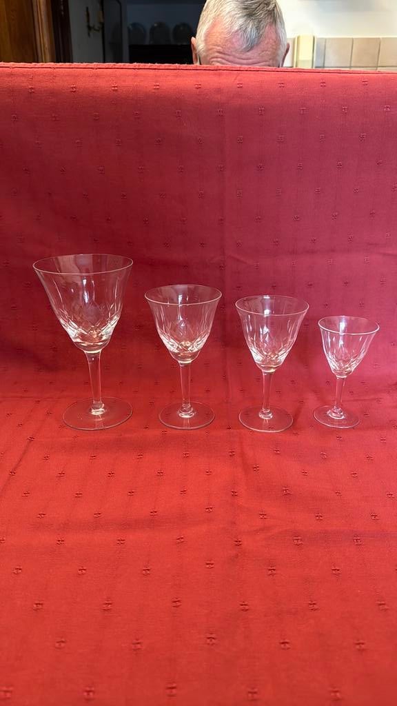 Vaatwasmachinebestendige set van imitatiekristalglas, Ophalen, Gebruikt