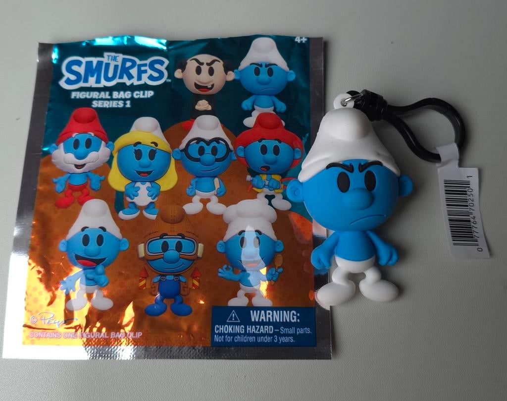 Porte-clé figurine Schtroumpf Grognon neuf, Collections, Envoi, Neuf, Schtroumpf Grognon, Poupée, Figurine ou Peluche