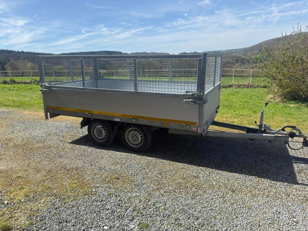 Remorque Eduard double essieux, freinée, Ophalen, Zo goed als nieuw