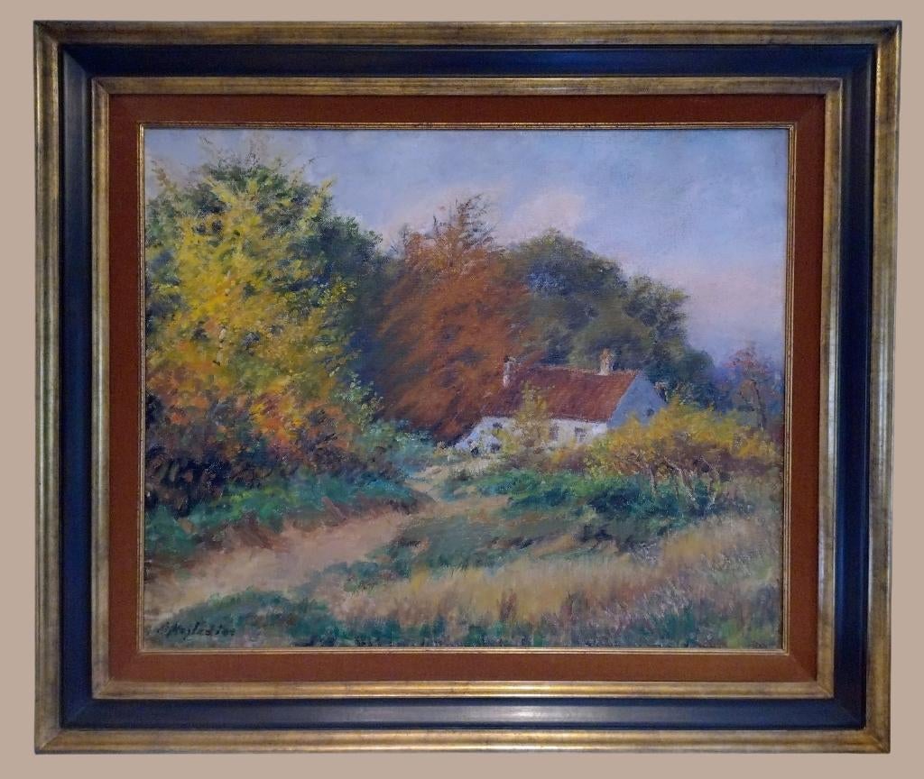 HAZLEDINE ALFRED(1876-1954) HST de 65 x 80., Antiquités & Art, Art | Peinture | Classique, Enlèvement