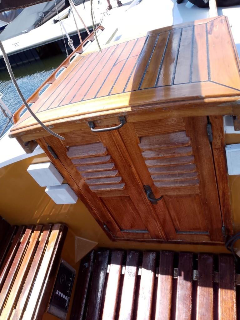 Stalen zeil-woonboot,oceaancruiser 9m.Diesel 20pk2L/uur, Watersport en Boten, Kajuitzeilboten en Zeiljachten, Ophalen, Staal, Diesel