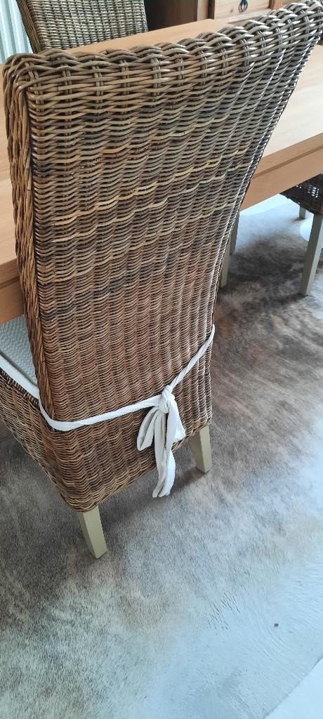 Stoelen, Huis en Inrichting, Stoelen, Ophalen, Bruin, Riet of Rotan, Vier