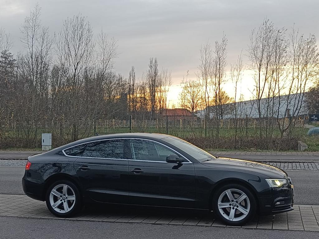 AUDI A5 2.0 TDI SPORTBACK AUTOMAAT EURO5 FULL OPTION, Auto's, Audi, Particulier, A5, ABS, Diesel, Euro 5, 5 deurs, Automaat, Zwart