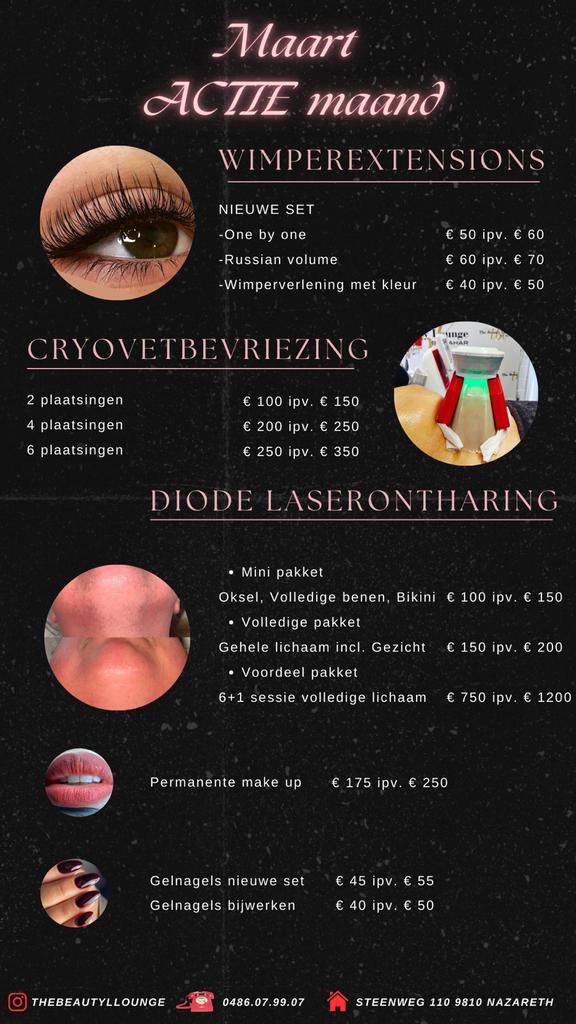 Schoonheidsspecialiste in NAZARETH 9810, Vacatures