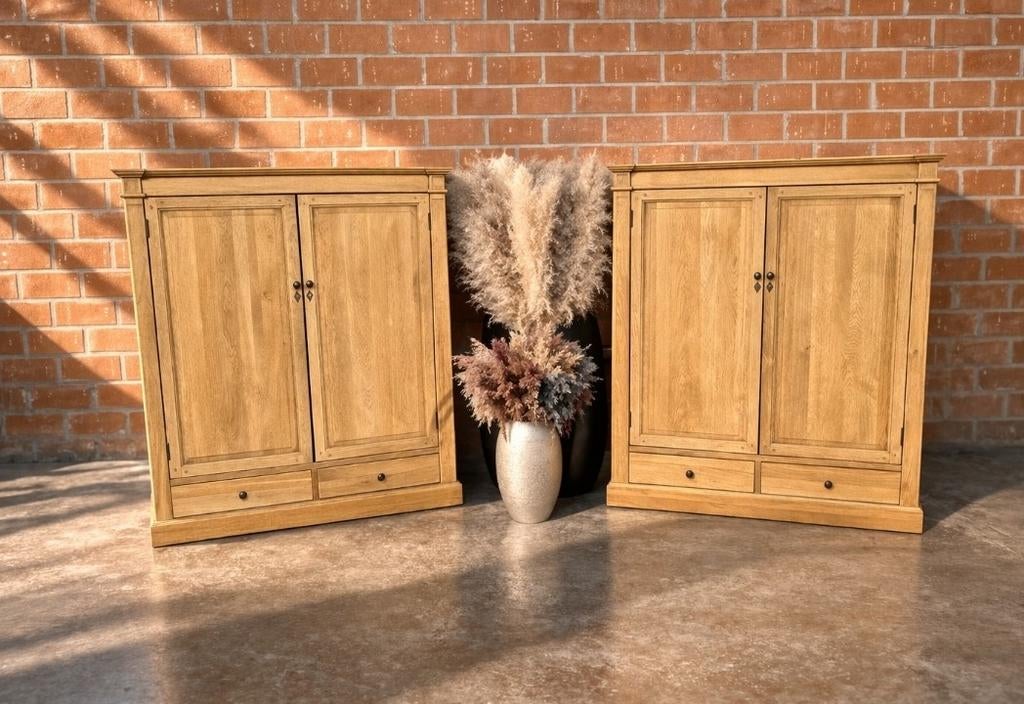 2x Eiken meidenkast art:96/26.2+3, Huis en Inrichting, Kasten | Overige, Ophalen, Zo goed als nieuw, Belgie, Belgie