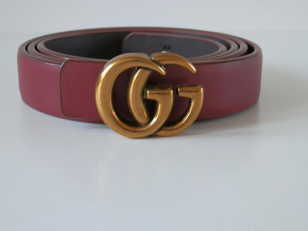 Gucci riem., Minder dan 3 cm, Overige kleuren, 100 cm of meer, Echt leder