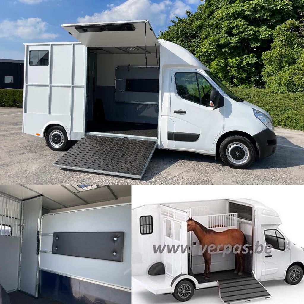 opel met nieuwe opbouw voor paarden . hengsten uitvoering, Ophalen, Nieuw, Aluminium, 2-paards trailer