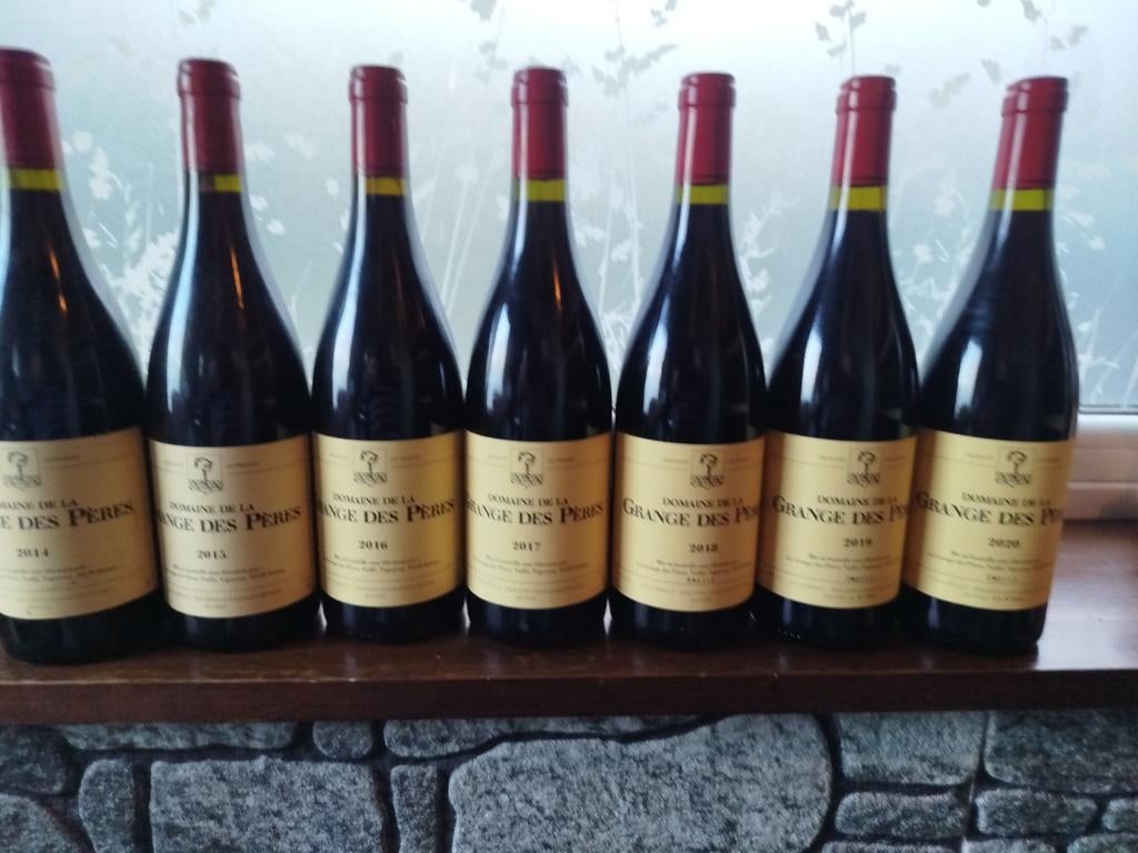 grange des peres verticale de 7 bouteilles, Collections, Vins, Enlèvement