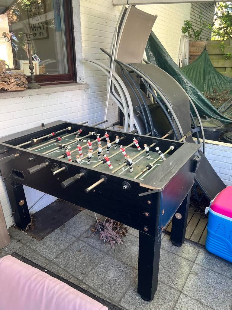 Voetbaltafel, Ophalen