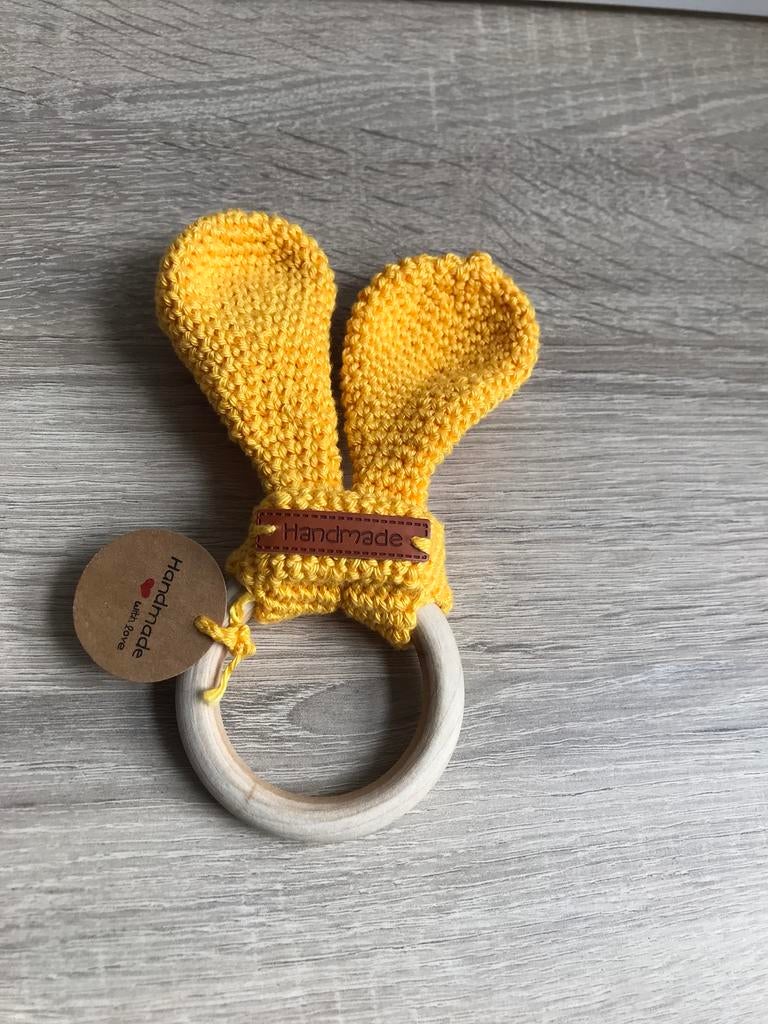 Bijtring konijn, Kinderen en Baby's, Kraamcadeaus en Geboorteborden, Verzenden, Zo goed als nieuw