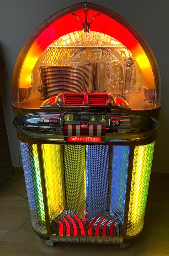 Jukebox Wurlitzer 1100 78 toeren, Verzamelen, Automaten | Jukeboxen, Gebruikt, Wurlitzer, Voor 1950, Ophalen
