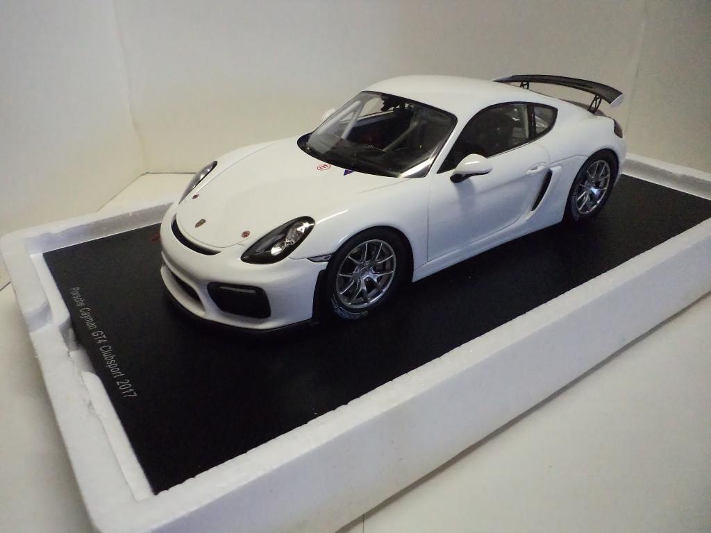 PORSCHE CAYMAN GT4 CLUBSPORT 2017 -SPARK, Hobby en Vrije tijd, Ophalen of Verzenden, Nieuw, Auto, Overige merken