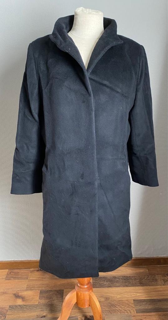 Zwarte mantel Cinzia Rocca maat 44, Cinzia Rocca, Verzenden, Zwart, Maat 42/44 (L)