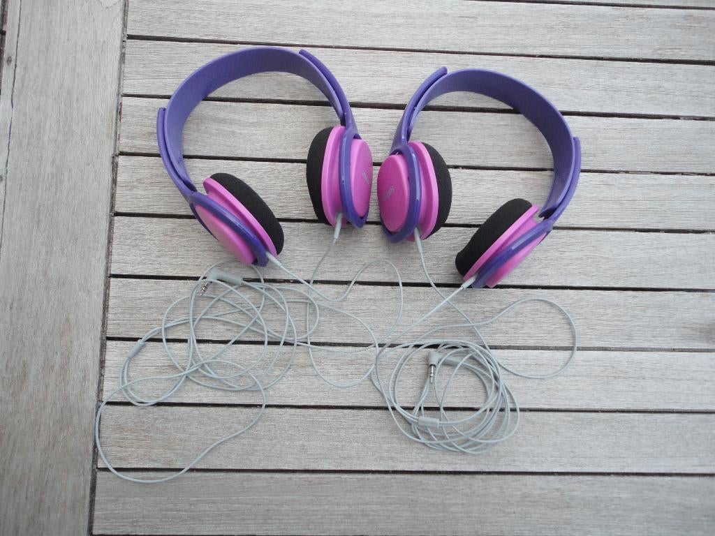 Philips SHK2000PK/00 Hoofdtelefoon (Roze/Paars), Audio, Tv en Foto, Hoofdtelefoons, Ophalen of Verzenden, Zo goed als nieuw, Over oor (circumaural)