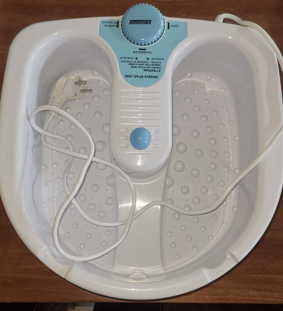 Bain de pieds massant, Enlèvement