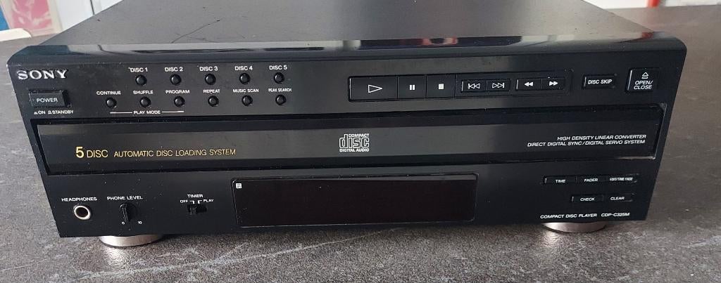 Sony CDP-C325M 5 disc player, Enlèvement ou Envoi, Utilisé, Sony, Changeur
