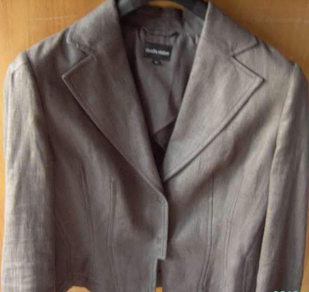 NEUF - blazer en lin marron - Claudia Sträter - taille 42, Vêtements | Femmes, Taille 42/44 (L), Enlèvement ou Envoi, Claudia sträter