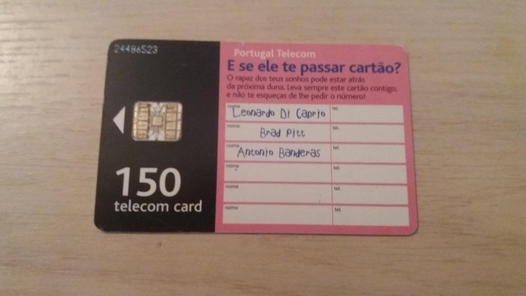 carte téléphonique à puce Portugal 150 card vintage, Collections, Enlèvement ou Envoi