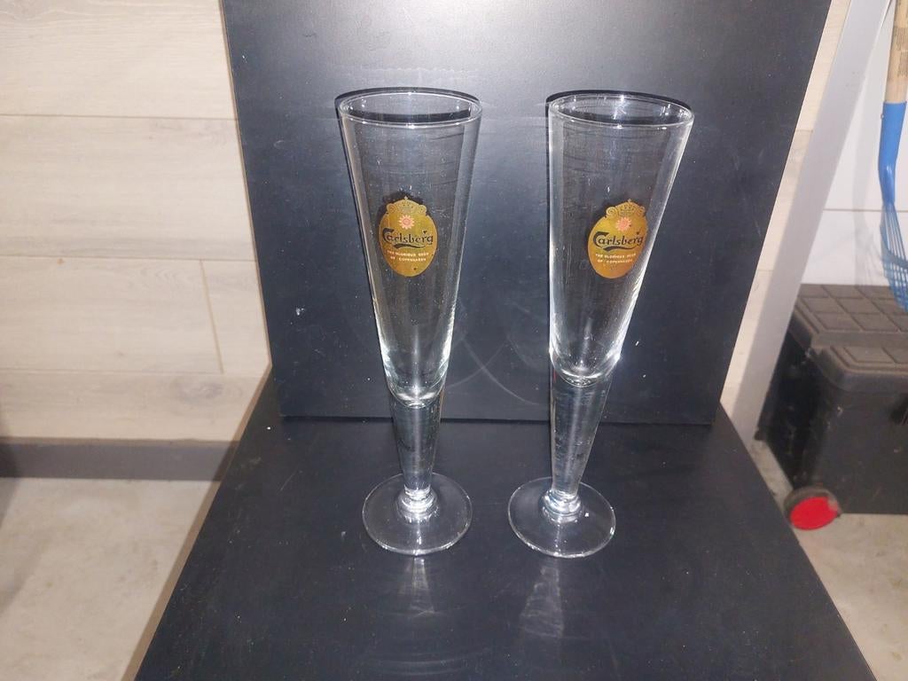 Sifflets à bière Carlsberg Tall, Enlèvement ou Envoi, Comme neuf, Verre à bière