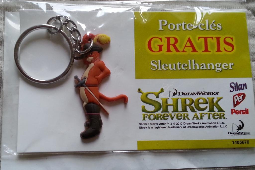 sleutelhanger De gelaarsde kat SHREK Forever after, Verzamelen, Ophalen of Verzenden, Nieuw, Knuffel of Figuurtje