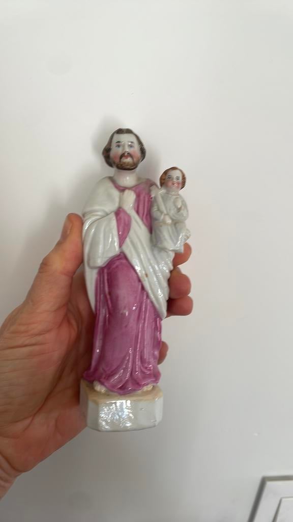 Petite statuette porcelaine religieuse, Antiquités & Art, Enlèvement ou Envoi
