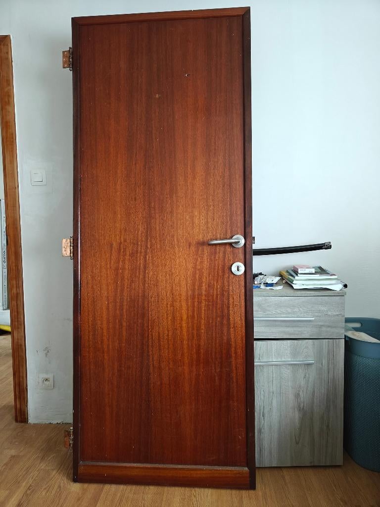 3 houten binnendeuren, Ophalen, Gebruikt, Minder dan 80 cm, 200 tot 215 cm