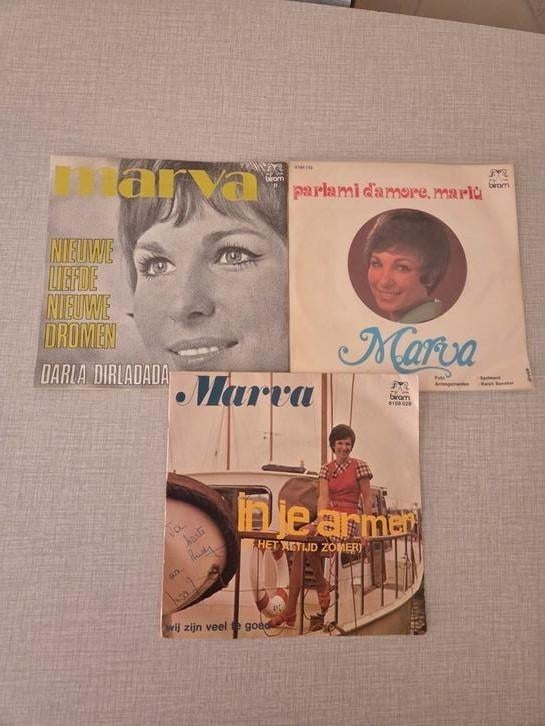 3 x Marva simple, prix forfait possible., Enlèvement ou Envoi, Comme neuf, En néerlandais, Single