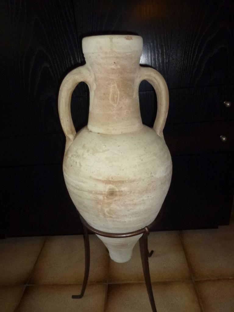 amphore Romaine décorative, en terre cuite grise, Maison & Meubles, Accessoires pour la Maison | Vases, Comme neuf, Autres couleurs