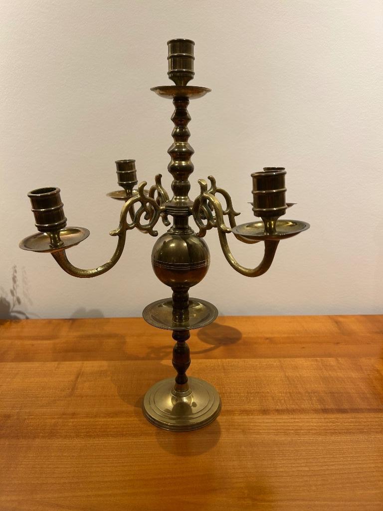 Koperen kandelaar, Antiek en Kunst, Ophalen, Koper of Brons