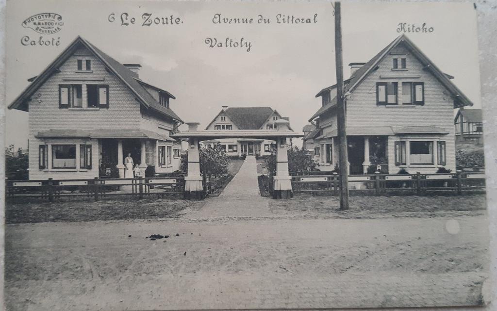 Carte postale KNOKKE ZOUTE avenue littoral VILLA valtoly, Enlèvement ou Envoi
