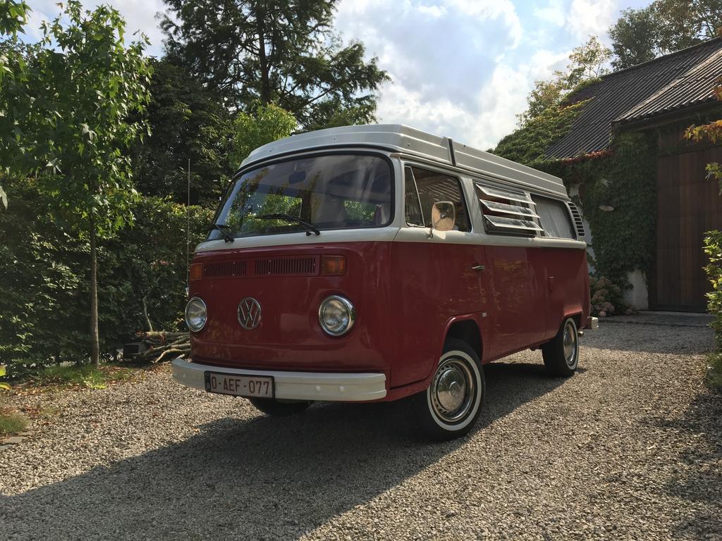 Westfalia 1975 volkswagen t2b topstaat, Caravans en Kamperen, Mobilhomes, Hefdak, Raamhor, Buscamper of Camperbus, Volkswagen