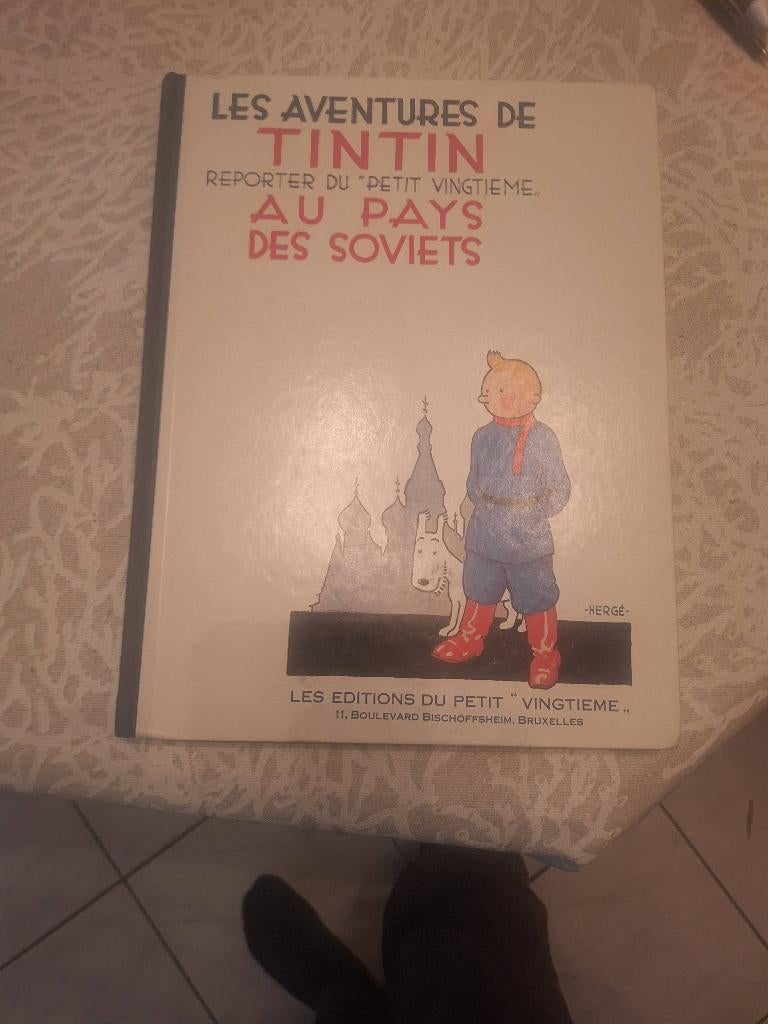 Tintin au pays des soviet, Ophalen of Verzenden, Kuifje