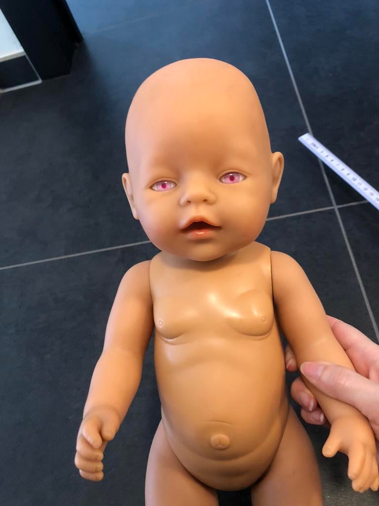 Baby Born vintage pop met roze ogen., Ophalen of Verzenden