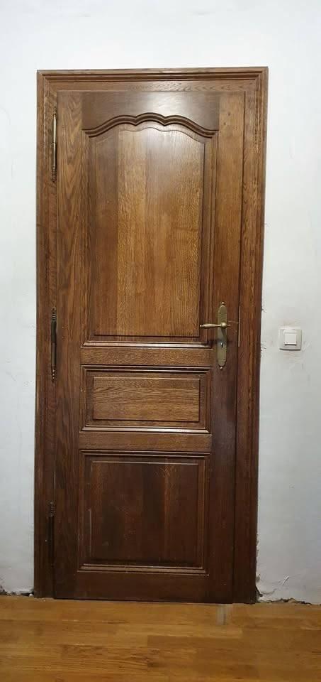 11 portes en chène massif pose "à la Française", Enlèvement