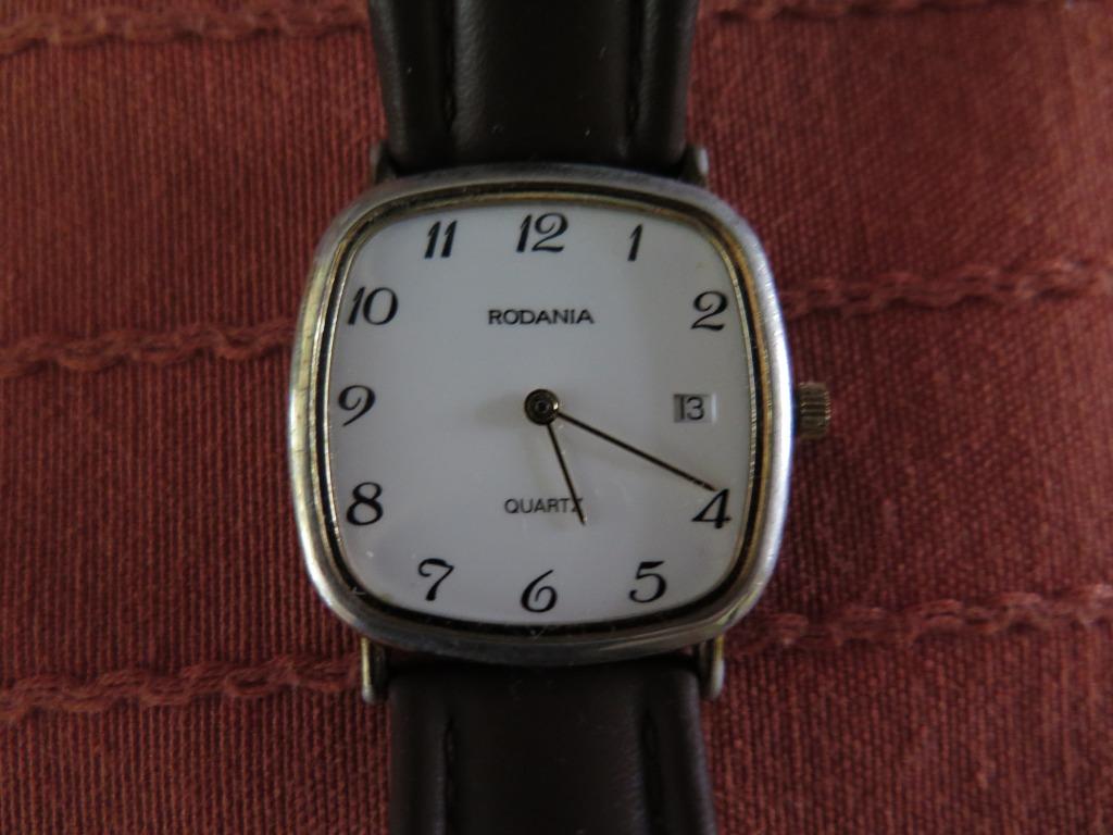 vintage montre Rodania, Montre-bracelet, Autres marques, Cuir, Acier