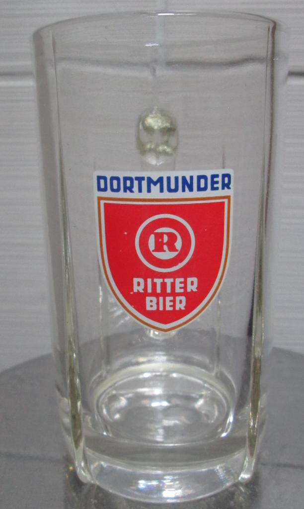 Oud Dortmunder Ritter bier-glas, Collections, Enlèvement ou Envoi, Utilisé, Verre ou Verres, Autres marques