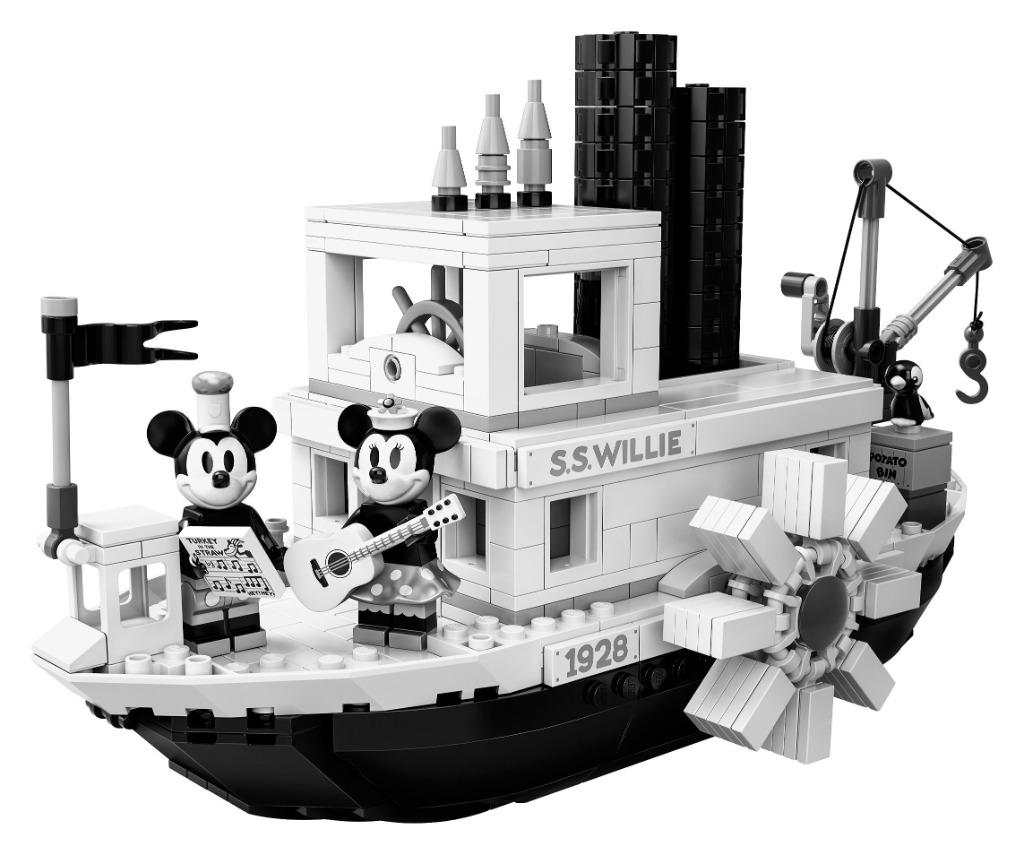 Lego 21317 Steamboat Willie MISPRINT Sealed Nieuw, Collections, Disney, Neuf, Statue ou Figurine, Mickey Mouse, Enlèvement ou Envoi