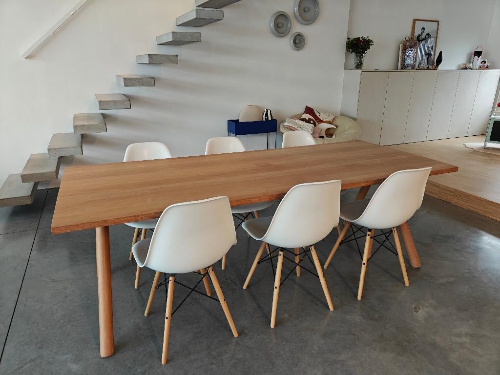 6 sièges baquets blancs - Chaise Vitra Eames DSW, Enlèvement