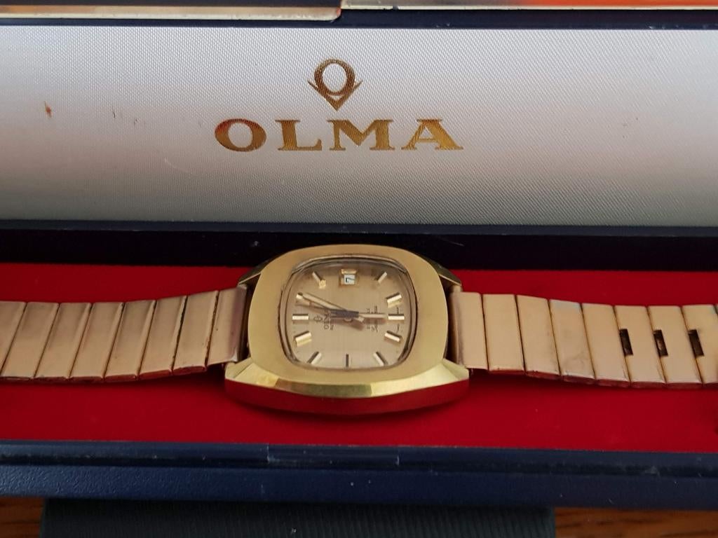 Olma herenhorloge, Ophalen, Gebruikt, Polshorloge