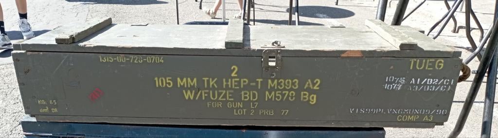 Munitiekist, Ophalen