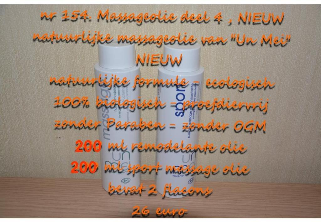 154. Massageolie deel 4 , NIEUW , verzending inbegrepen, Sport en Fitness, Massageproducten, Verzenden, Nieuw, Olie of Lotion
