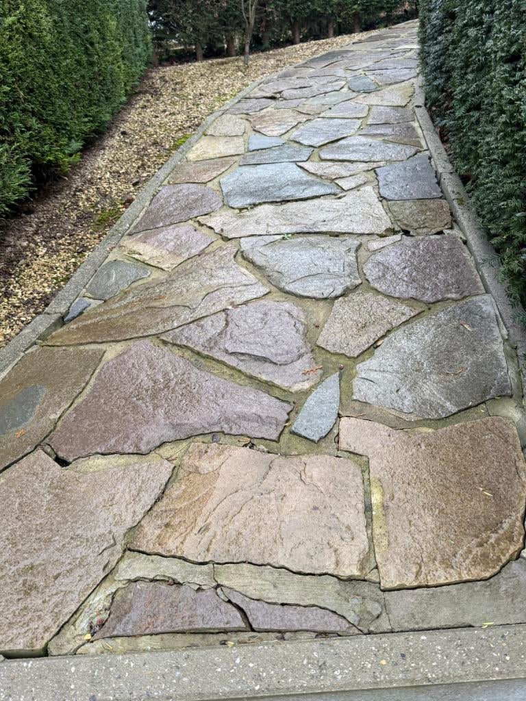 Belgische moellon gratis, Ophalen, Gebruikt, Terrastegels, Natuursteen