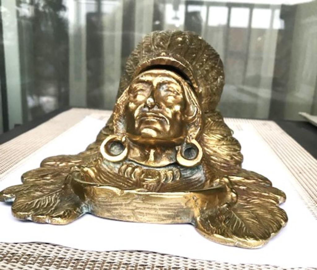 Inktpot Brons Museumstuk Antiek✨😎💎😍👀🎁😍🤗👌, Antiek en Kunst, Antiek | Brons en Koper, Brons, Ophalen of Verzenden