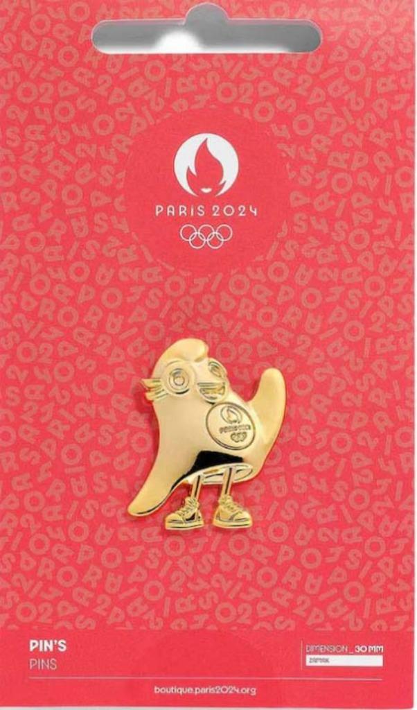 Olympische spelen Parijs 2024  mascotte pin nieuw, Ophalen of Verzenden, Nieuw, Figuurtje, Speldje of Pin